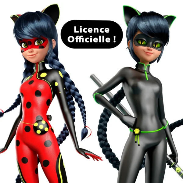Miraculous - Poupée Ladybug Transformation - Poupée 26 cm qui se transforme en Lady Noire et Bug Noire - Jouet Miraculous - Poupée articulée avec 2 tenues – Image 6