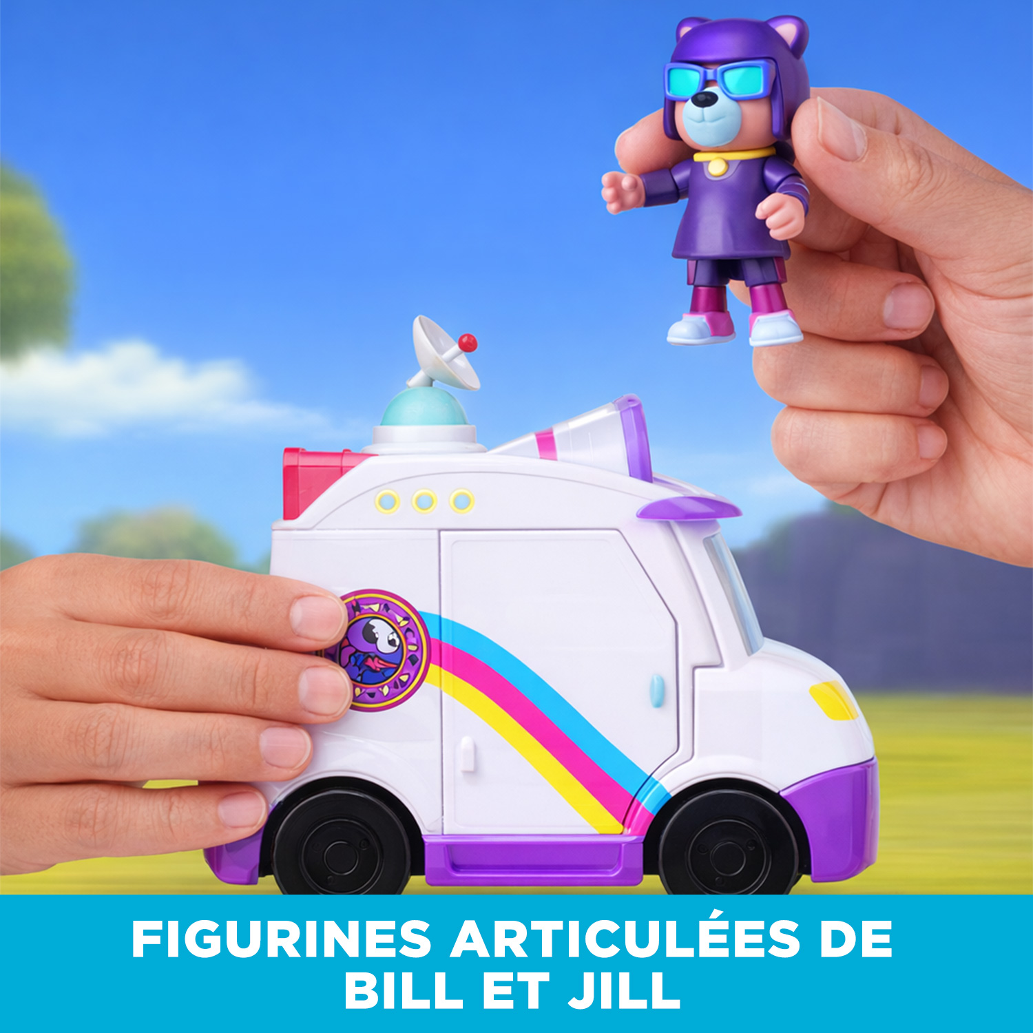 Enquêtes Sauvages - Van de la Brigade Souris avec 2 figurines – Image 4
