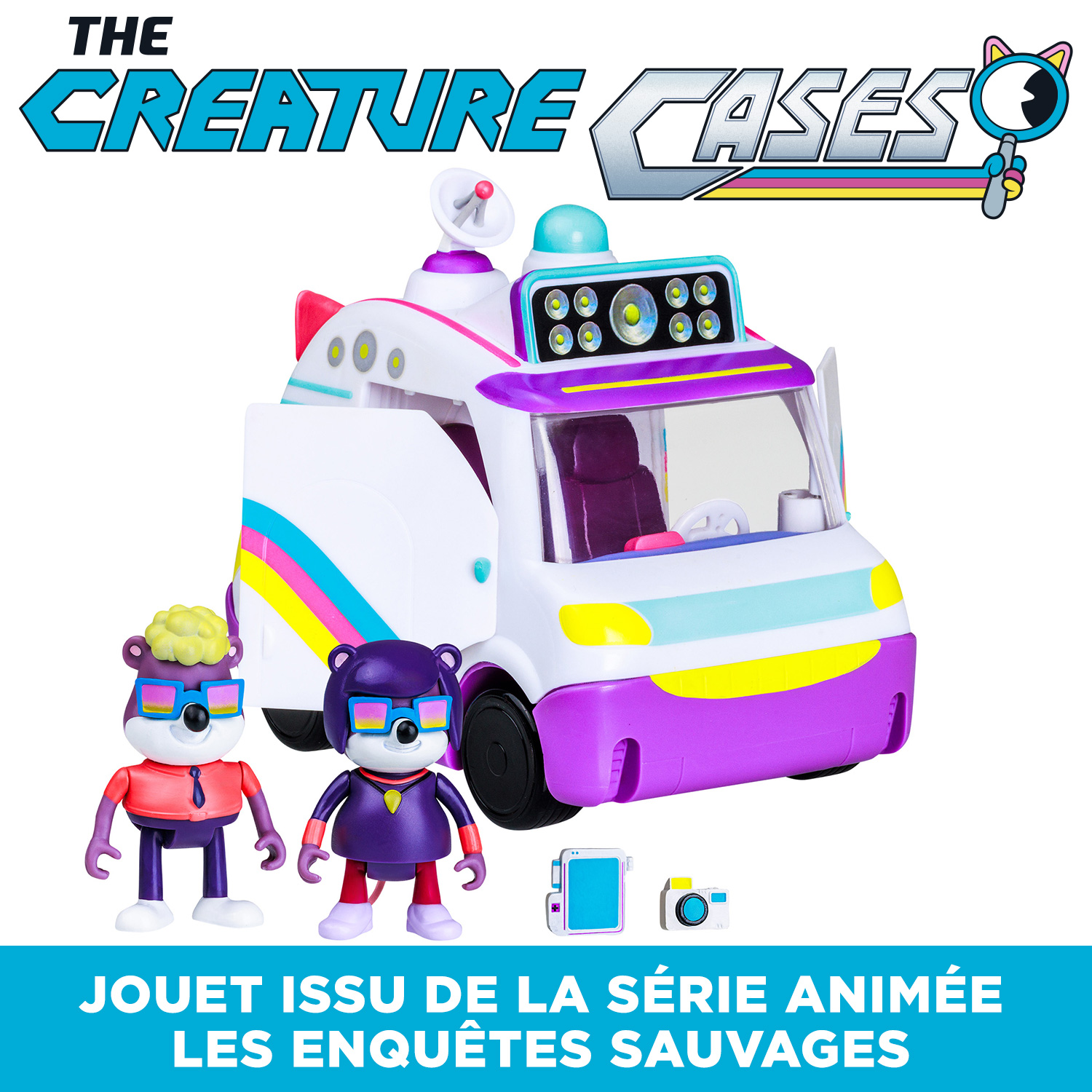 Enquêtes Sauvages - Van de la Brigade Souris avec 2 figurines – Image 3