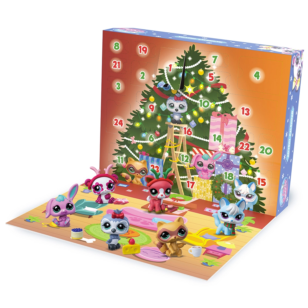 Littlest Pet Shop - Calendrier de l'Avent des Pet Shop - 8 Pet Shop et 16 accessoires