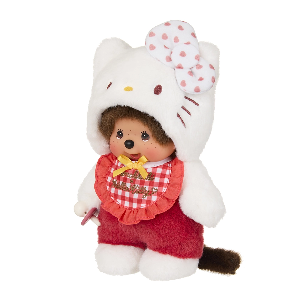 Monchhichi - Peluche Monchhichi Hello Kitty Blanc – Image 2