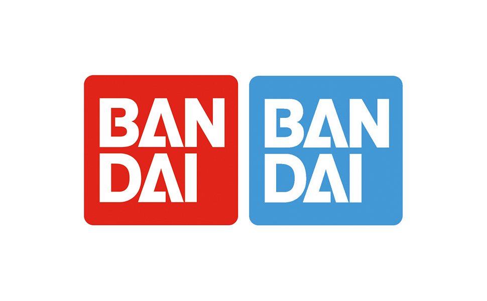 logos bandai rouge et bleu