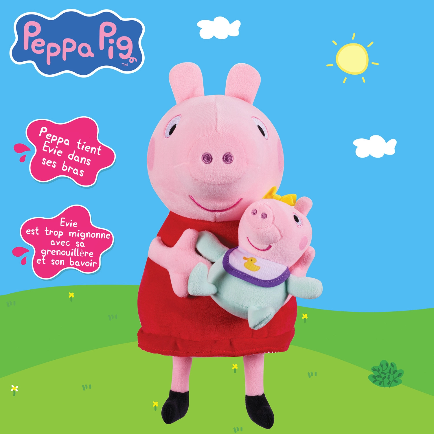 Peluches Peppa Pig et Baby Evie – Image 3