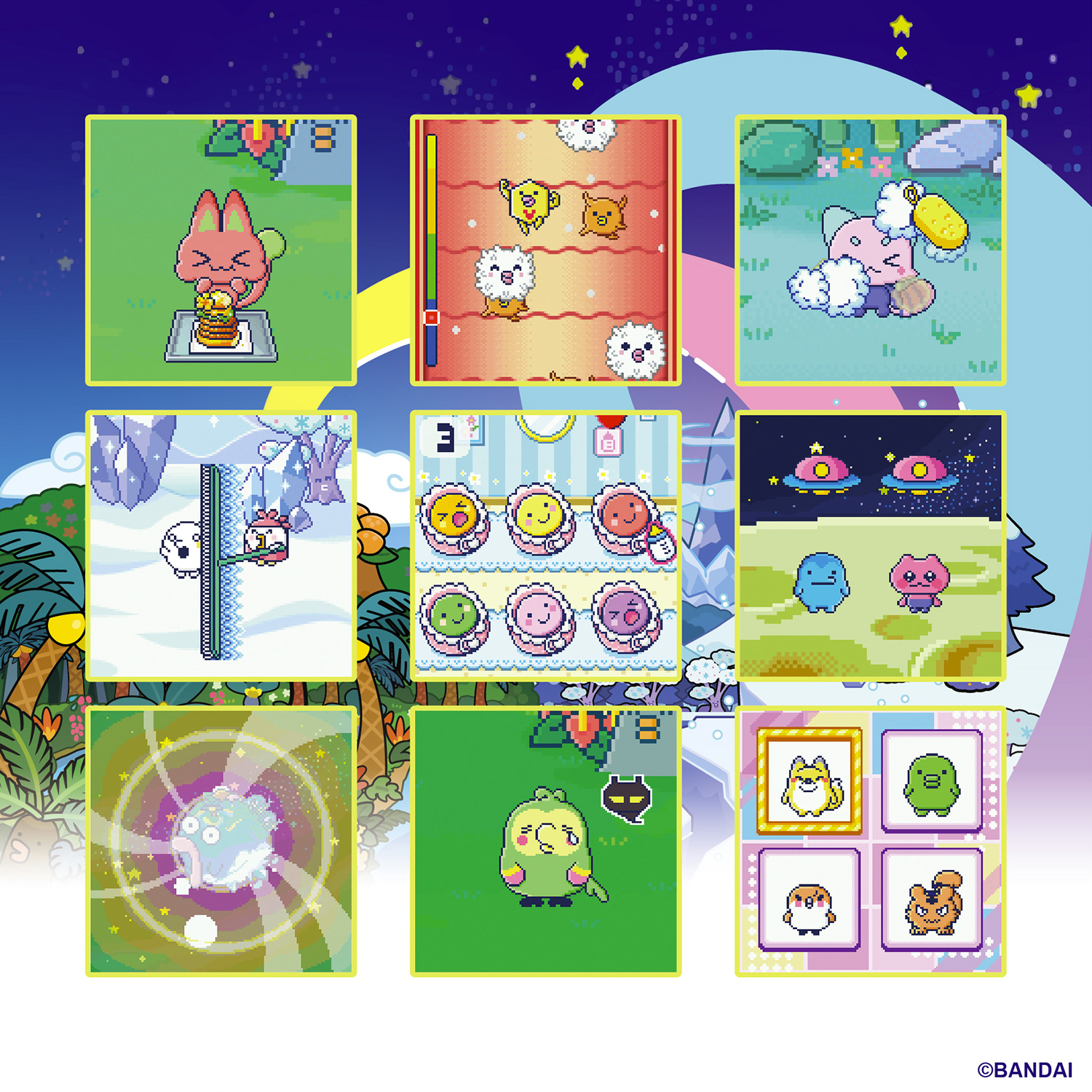 Tamagotchi Paradise White Glacier